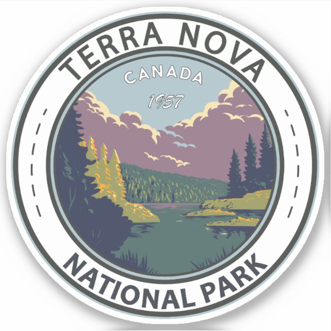 Terra Nova National Park Canada Travel Art Vintage (Front)