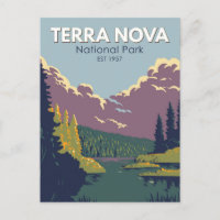 Terra Nova National Park Canada Travel Art Vintage