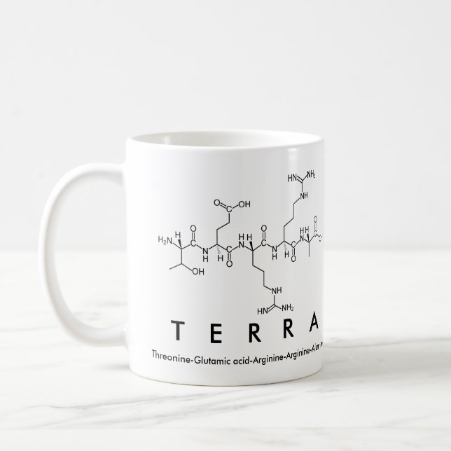 Terra peptide name mug (Left)
