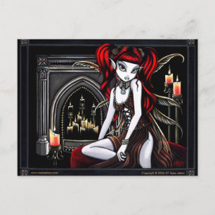 "Terra Two" Red Fire Faery Postcard