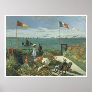 Terrace at Sainte-Adresse, 1867 Claude Monet Poster