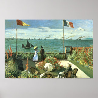 Terrace at St. Adresse, 1867, Monet Poster