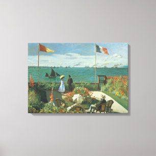 Terrace at the Seaside by Claude Monet Canvas Print