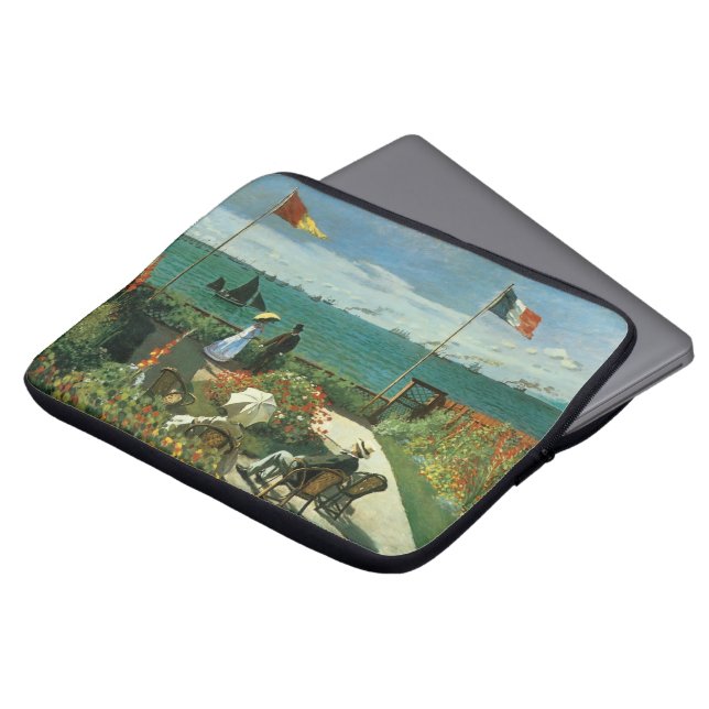 Terrace at the Seaside by Claude Monet Laptop Sleeve (Front Top)