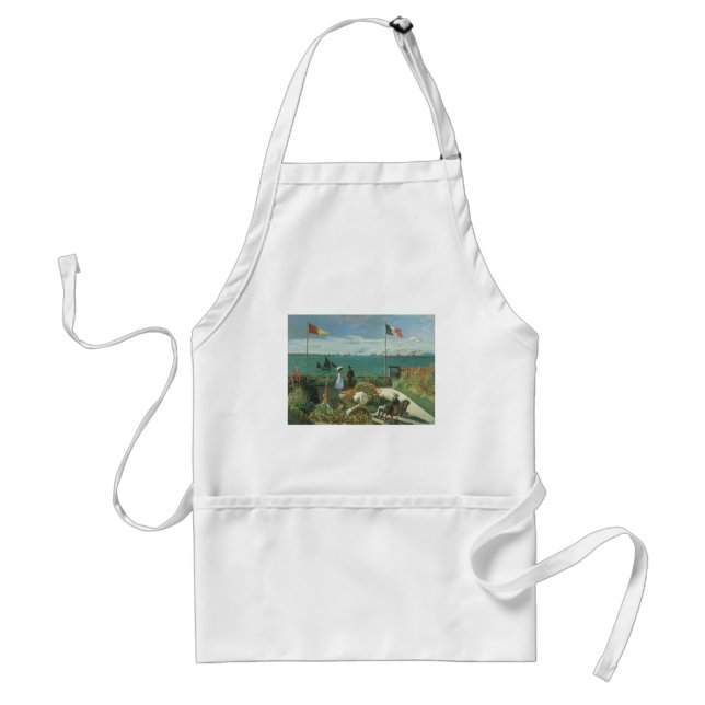 Terrace at the Seaside by Claude Monet Standard Apron (Front)