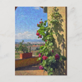 Terrace at Villa Poggio SanFelice Postcard