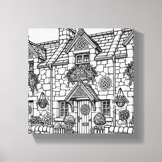 Terrace House #9 Canvas Print (Front)