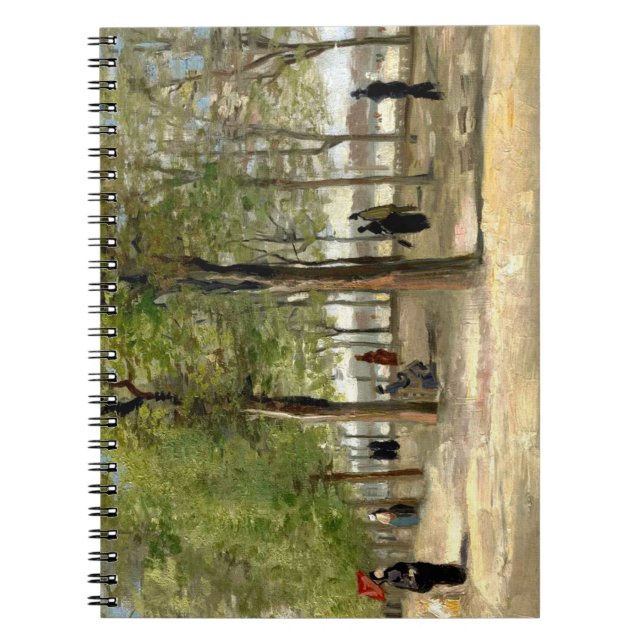 Terrace in Luxembourg Gardens (1886) Van Gogh art Notebook (Front)
