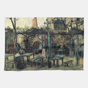 Terrace of a Cafe, Montmartre by Vincent van Gogh Tea Towel