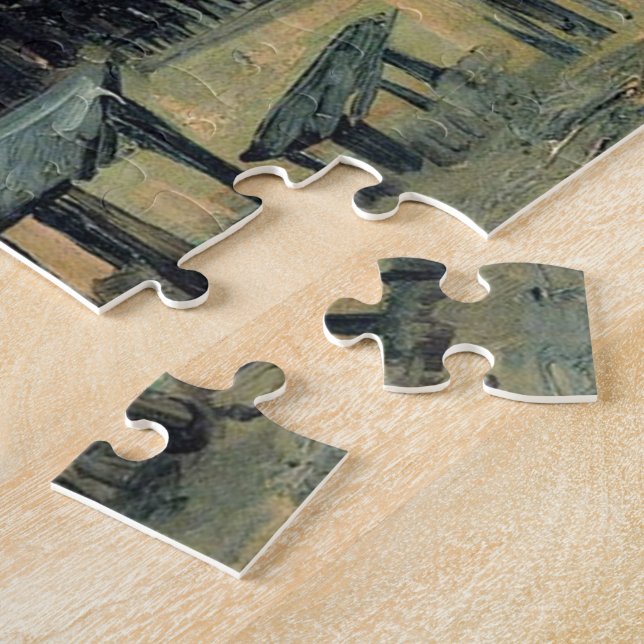 Terrace of a Cafe on Montmartre La Guinguette Jigsaw Puzzle (Side)