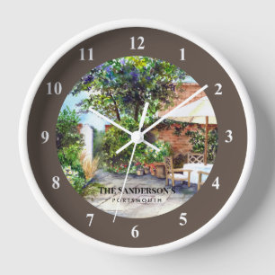 Terrace of The Manor House, York Clock