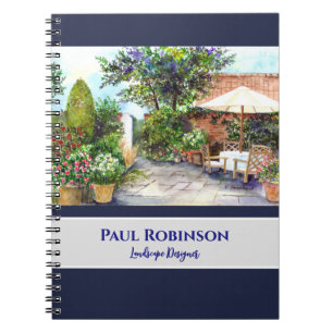Terrace of The Manor House York Landscape Notebook