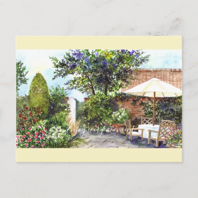 Terrace of The Manor House, York Postcard (Front)