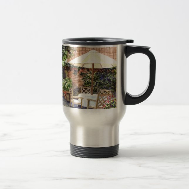 Terrace of The Manor House, York Travel Mug (Right)