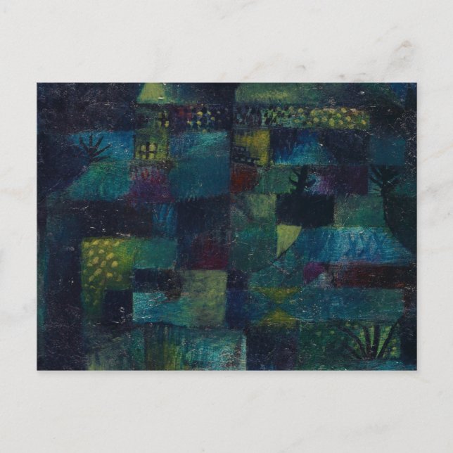 Terraced Garden, 1920 by Paul Klee Postcard (Front)