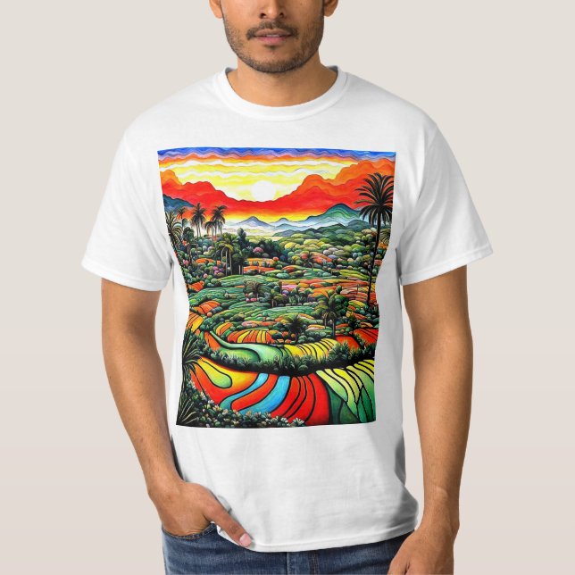 Terraced Landscape 4 T-Shirt (Front)