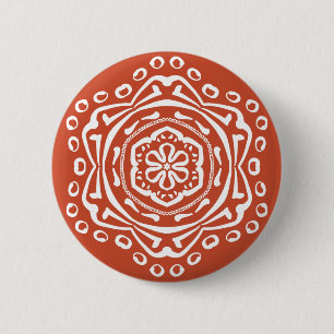 Terracotta 6 Cm Round Badge