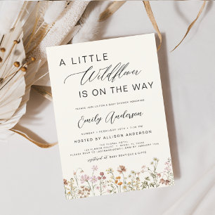 Terracotta A Little Wildflower Baby Shower