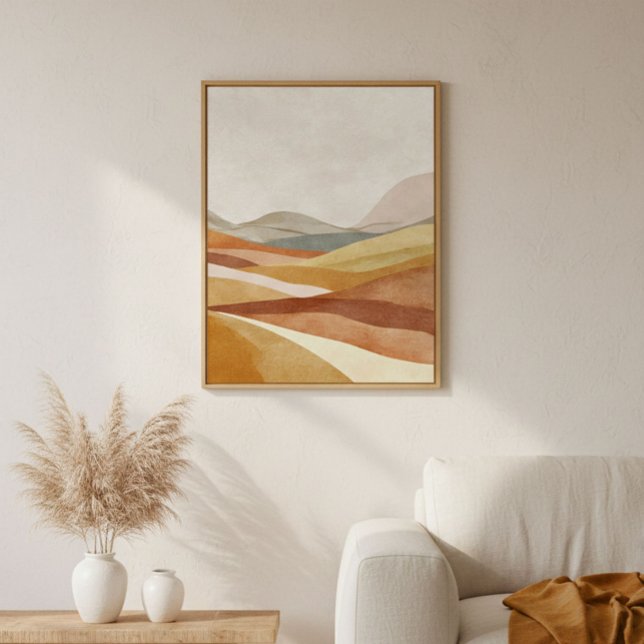 Terracotta Abstract Landscape Wall Art  (Creator Uploaded)