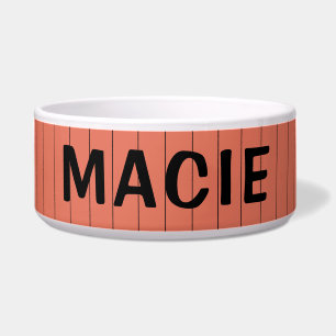 Terracotta and Black Thin Striped Name Cat Dog