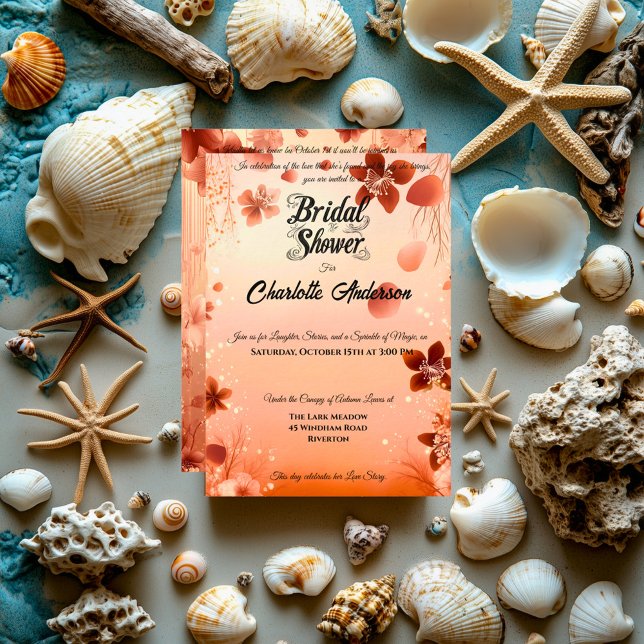 Terracotta and Blush Macrame Boho Bridal Shower Invitation (Creator Uploaded)