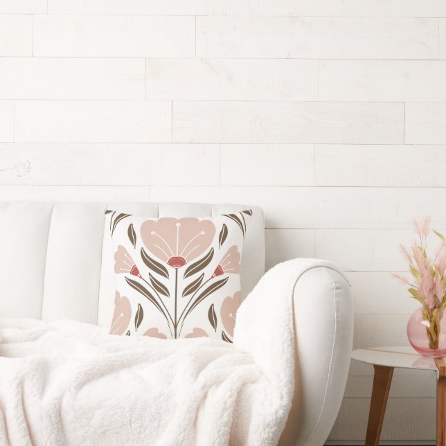 Terracotta and Blush pattern Cushion (Couch)