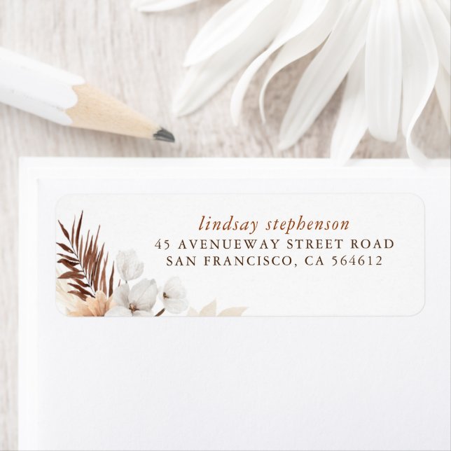 Terracotta and White Flowers Elegant Boho (Insitu)