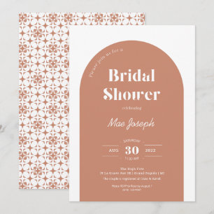 Terracotta Arch Bridal Shower Invitation