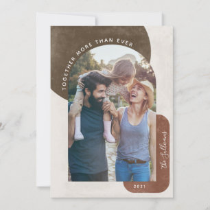 Terracotta Arch Together More Than Ever Photo Holiday Card