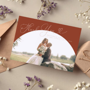 Terracotta Arch Wedding Thank you Script