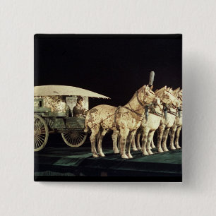 Terracotta Army, Qin Dynasty 15 Cm Square Badge