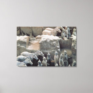 Terracotta Army, Qin Dynasty, 210 BC Canvas Print