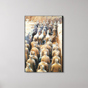 Terracotta Army, Qin Dynasty, 210 BC Canvas Print