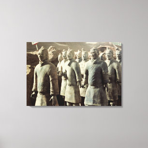Terracotta Army, Qin Dynasty, 210 BC; warriors Canvas Print