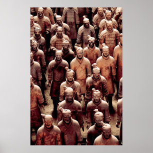 Terracotta army warriors - China - Qin dynasty Poster
