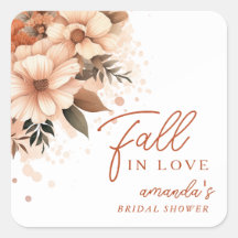 Terracotta Autumn Floral Fall in Love Bridal