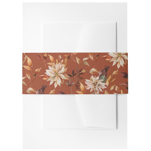 Terracotta Autumn Invitation Belly Band