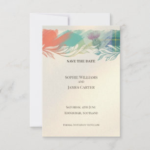 Terracotta Autumn Save the Date Card