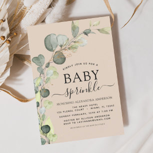 Terracotta Baby Sprinkle Shower Invitation Flyer