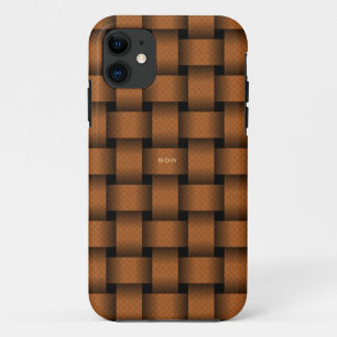 Terracotta Basket Weave iPhone 11 Case