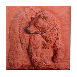 "Terracotta Bear"  Tile