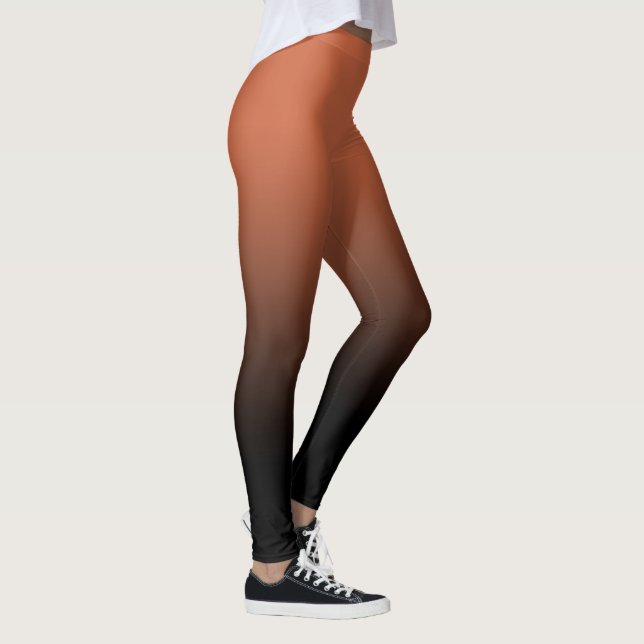 Terracotta Black Ombre Leggings (Right)