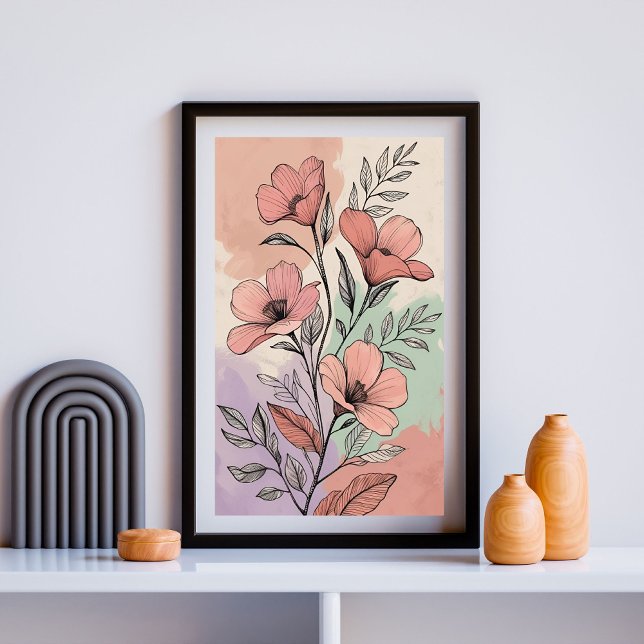Terracotta Bloom Garden Poster (Creator Uploaded)