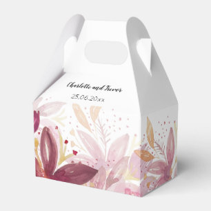 Terracotta Blush Floral Elegant Favour Box