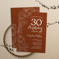 Terracotta Boho 30th Birthday Party