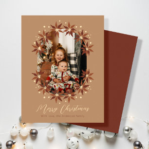 Terracotta Boho Christmas Holiday Card