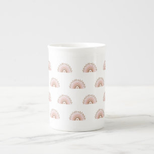 Terracotta Boho Rainbow, Dusty Pink  Mug