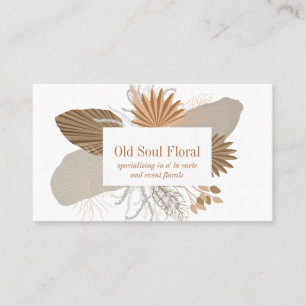 Terracotta Boho Tropical Business Card
