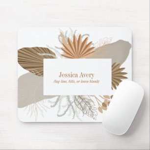 Terracotta Boho Tropical  Mouse Mat