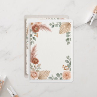 Terracotta Boho Wedding Invitation